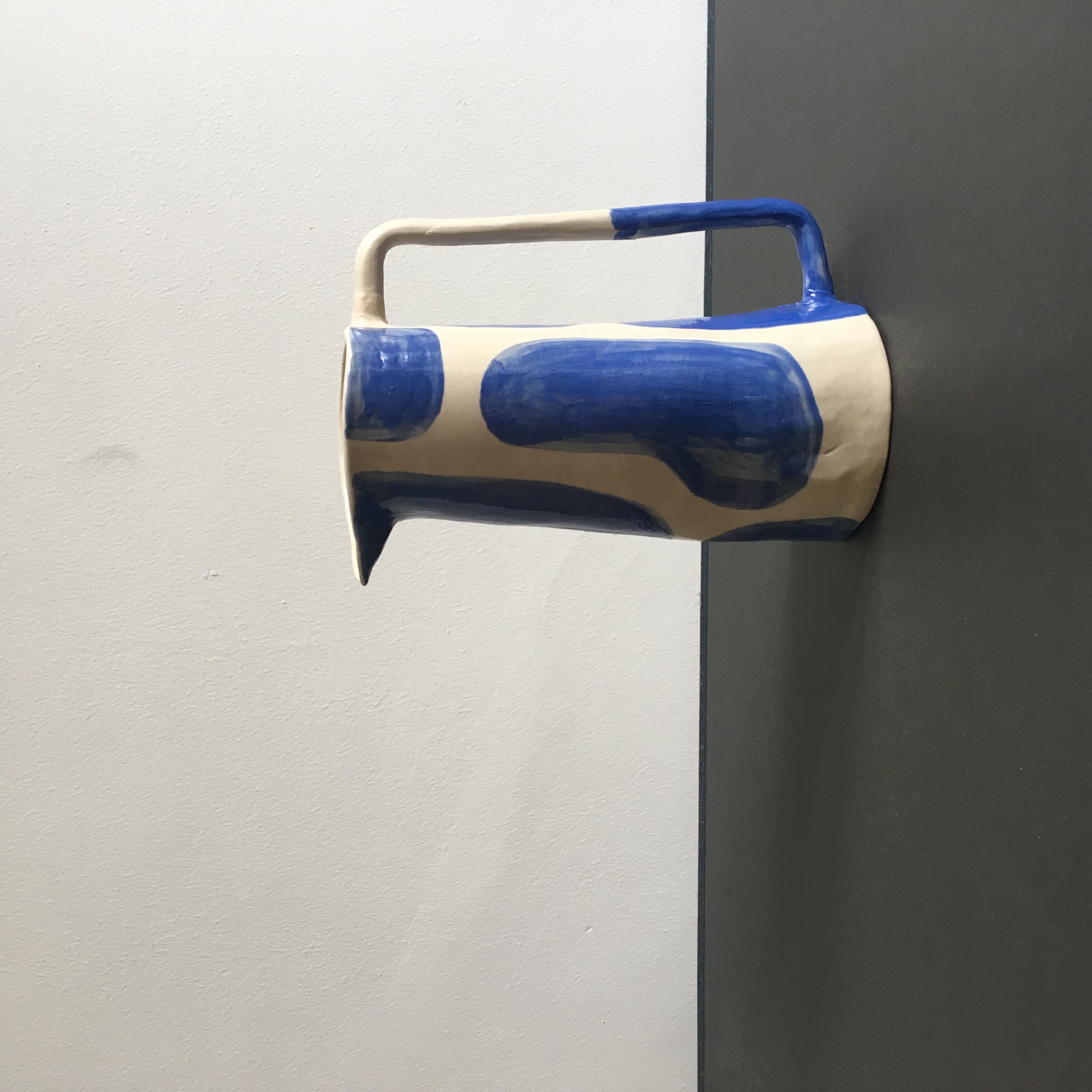Blue pitcher